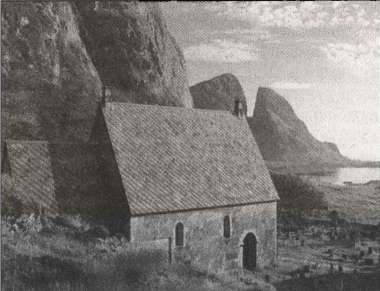 Церковь в Кинне близ Нордфьорда в епископстве Бергена, Норвегия. XII век