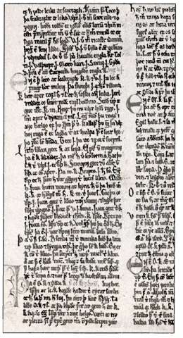 Самый древний сохранившийся манускрипт из обширного цикла о норвежских королях «Круг земной», составленного Снорри Стурлусоном. 1260 г