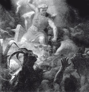 М.Э. Винге. Тор и великаны (ок. 1900 г.)