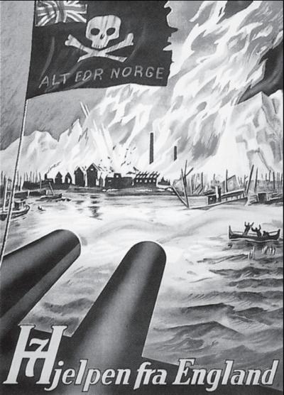 «Помощь из Англии». Нацистский пропагандистский плакат
